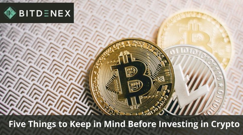 Five things to keep in mind before investing in crypto