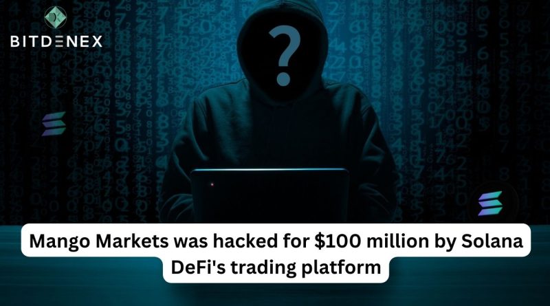 Mango Markets was hacked for $100 million by Solana DeFi's trading platform